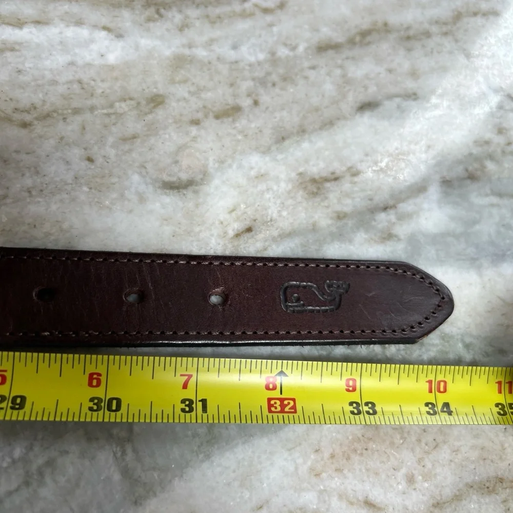 VINEYARD VINES BOYS CLASSIC CLUBHOUSE BELT GREEN WHALES SZ 30
